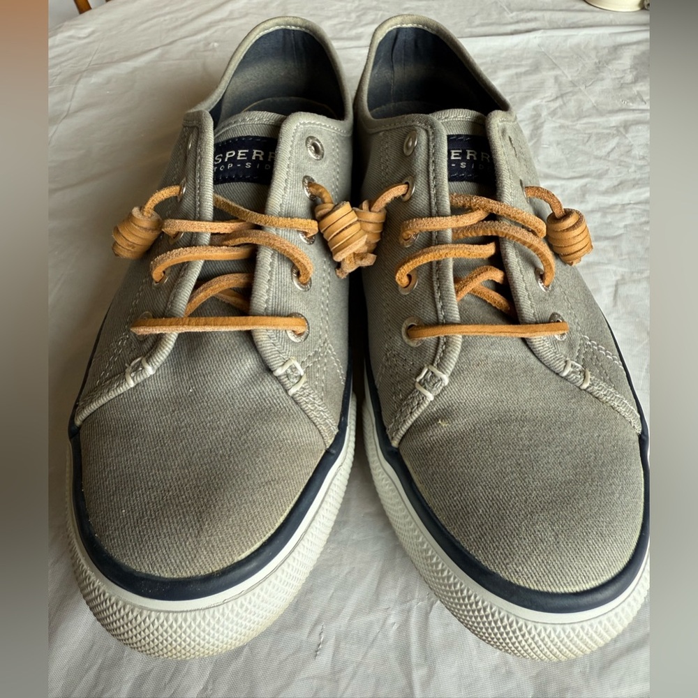 Sperry Women’s top sliders  Gray Canvas Shoes